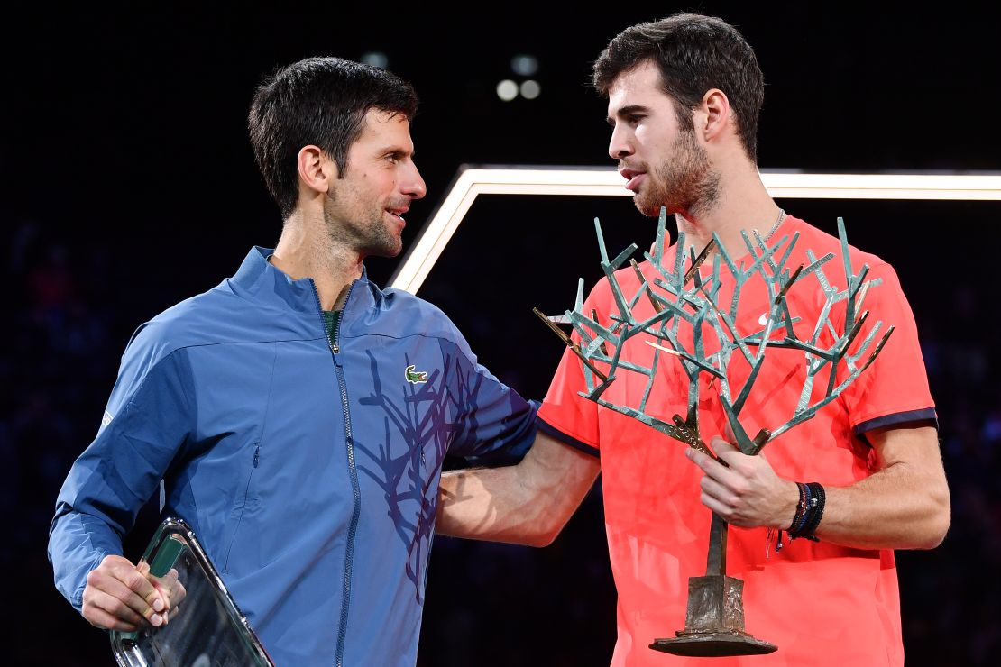 Novak Djokovic Karen Khachanov