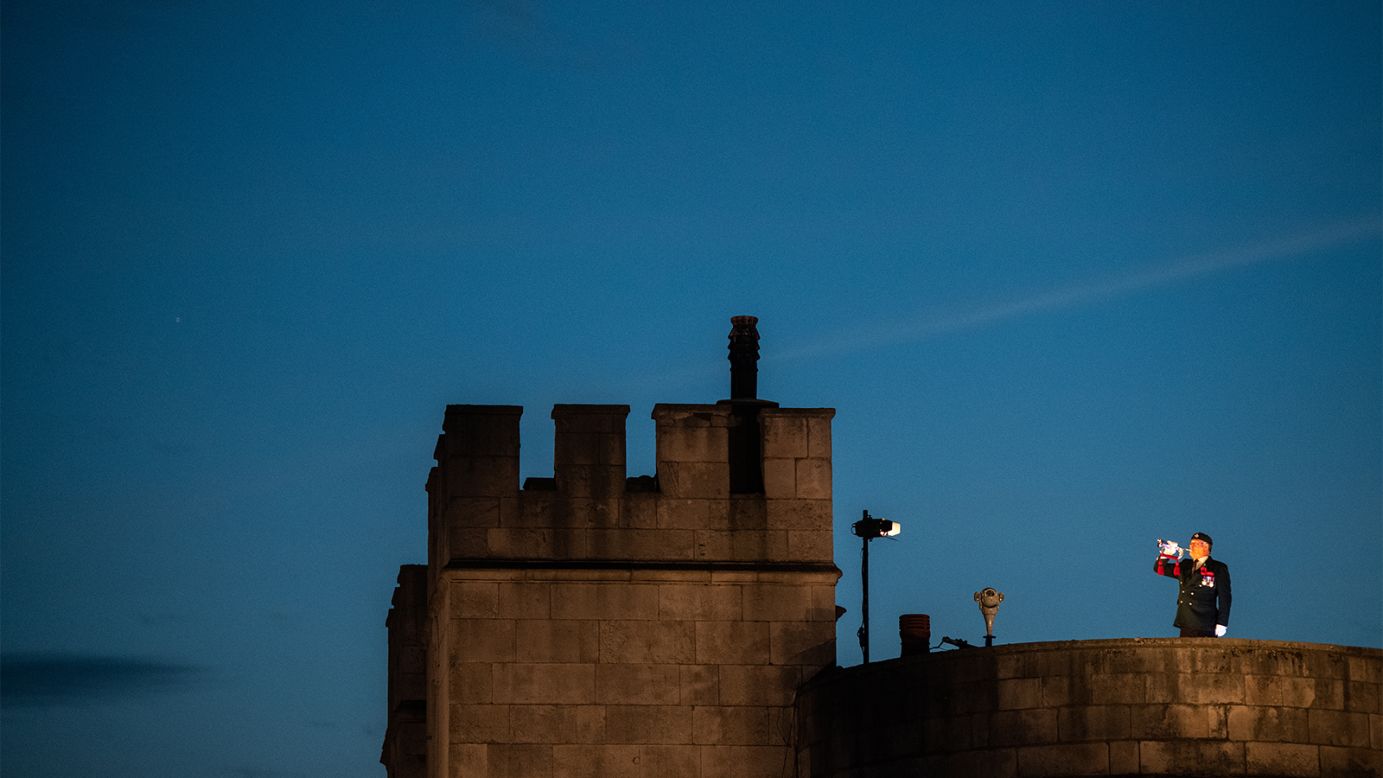 Bugle Tune At Military Funeral Ceremonies Tower of London ceremony for Remembrance Day | CNN