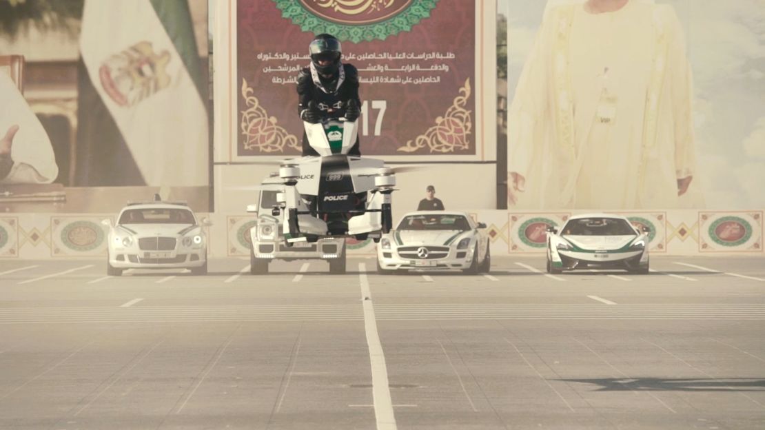An 2017 Hoversurf hoverbike tested in Dubai last year.