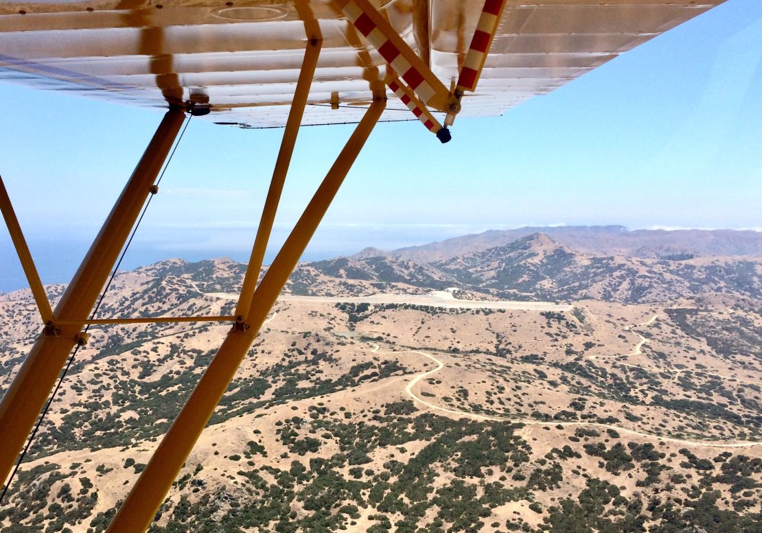 Approaching Catalina Island's Airport in the Sky.