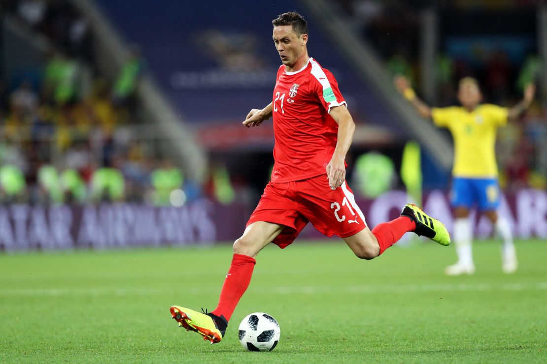 Nemanja Matic has made 45 appearances for Serbia.