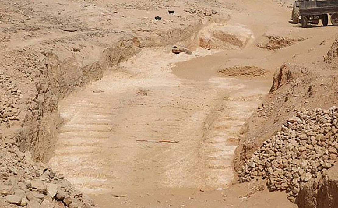 The remains of the ramp were found by an Anglo-French team of researchers 