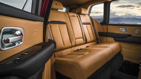 Like all Rolls-Royce vehicles, the Cullinan has "coach doors" that open rearward for backseat passengers.