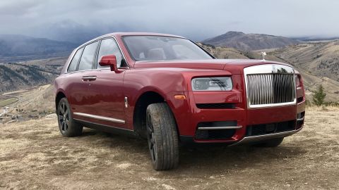 The Rolls-Royce Cullinan on Snow King Mountain in Wyoming. Prices start at $325,000, but climb quickly with options.