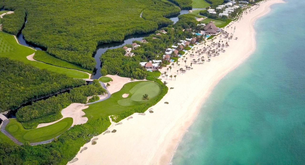 Fairmont Mayakoba has a selection of beachfront casitas in addition to its lagoon-side offerings.