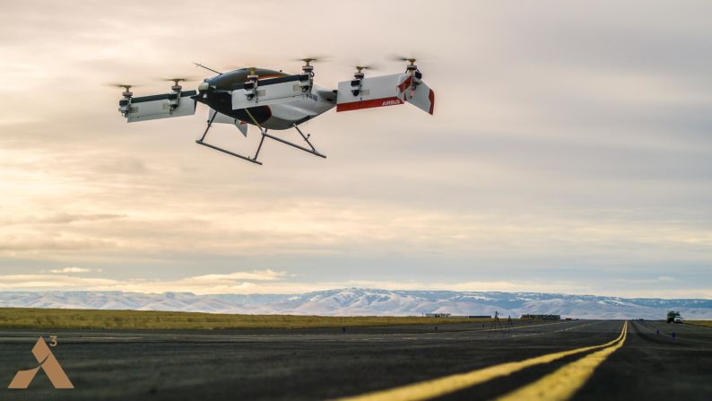 <strong>Vahana:</strong> Vahana, an eVTOL aircraft by Airbus, recently completed its 100th test flight. 