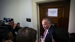 Representative Steve King, a Republican from Iowa, speaks with members of the media while arriving for a closed-door interview with Peter Strzok, an agent at the Federal Bureau of Investigation (FBI), and the joint House Judiciary & Oversight Committee on Capitol Hill in Washington, D.C., U.S., on Wednesday, June 27, 2018. Strzok, a central target of allegations by President Donald Trump and his allies of investigative bias and misconduct, has been subpoenaed to appear for closed-door questioning before two House committees. 