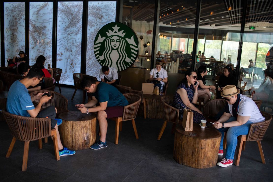 Starbucks wants to be big in China. NICOLAS ASFOURI/AFP/Getty Images