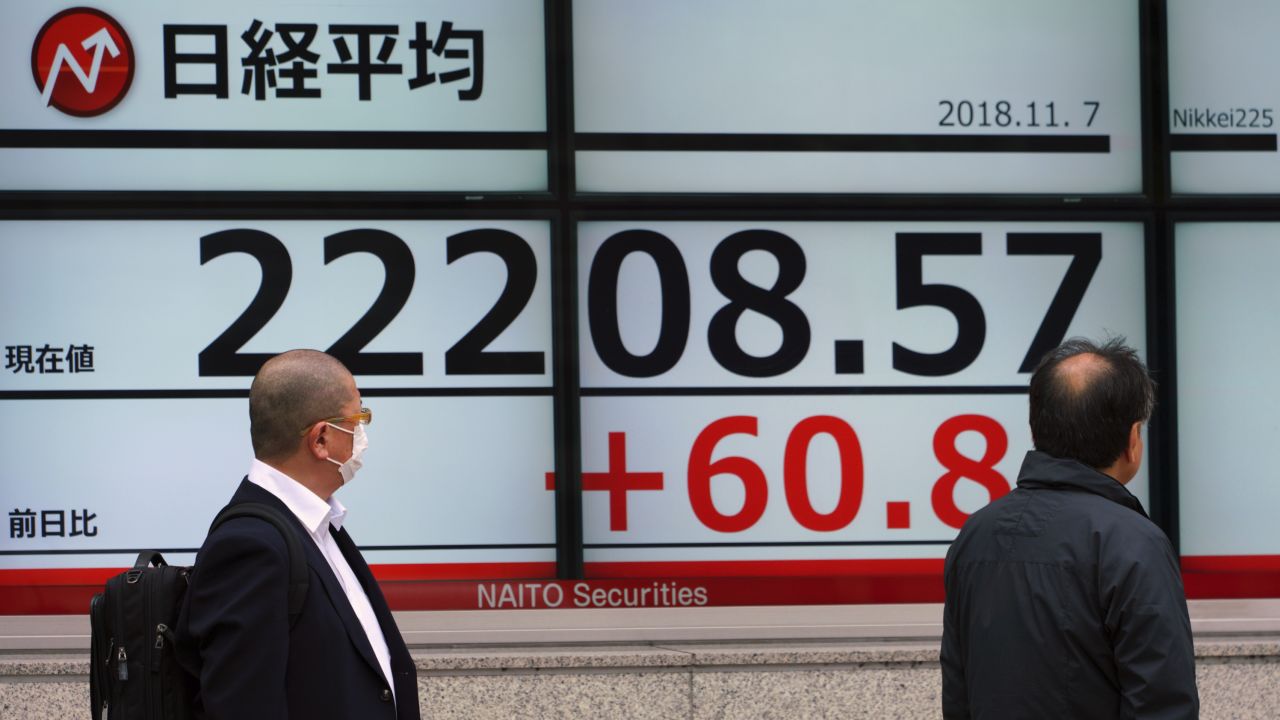 Tokyo's benchmark Nikkei index fell about 0.3% on Wednesday.