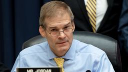 Rep. Jim Jordan, Republican of Ohio, attends a House Joint committee hearing with witness Deputy Assistant FBI Director Peter Strzok as he testifies on FBI and Department of Justice actions during the 2016 Presidential election on Capitol Hill in Washington, DC, July 12, 2018. (SAUL LOEB/AFP/Getty Images)