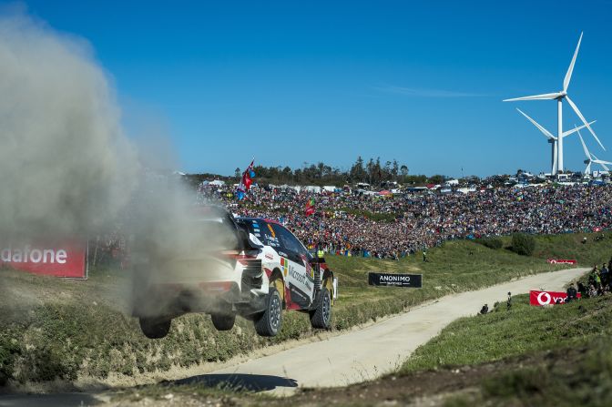 Hyundai's Neuville and Gilsoul secured their second rally win on a packed course in Portugal, extending their team's lead at the top of the standings. 
