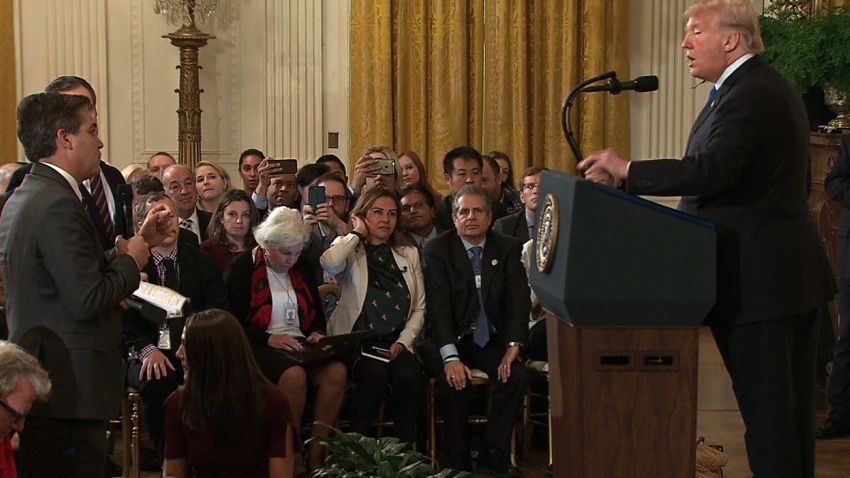 Trump Acosta 11072018
