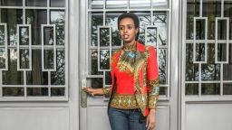 Diane Rwigara, a critic of Rwanda's President, arriving for an interview with AFP at her home in Kigali, after her recent release on bail by the High Court, on November 2, 2018. - Diane Rwigara, goes on trial for alleged tax evasion, forgery and inciting insurrection on November 7, 2018. Rwigara, a 37-year-old accountant, was blocked from challenging Rwanda's President in the August 2017 presidential election and arrested a month later, along with her mother, for alleged tax evasion and forgery as well as for inciting insurrection. (Photo by Cyril NDEGEYA / AFP)        (Photo credit should read CYRIL NDEGEYA/AFP/Getty Images)