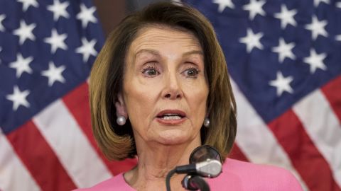 House Minority Leader Nancy Pelosi holds a news conference following the 2018 midterm elections at the Capitol Building on Tuesday in Washington.