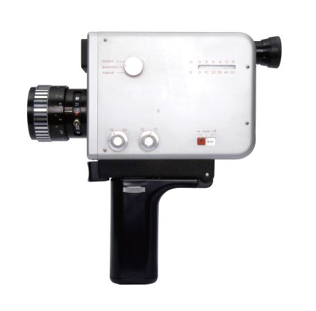 Nizo S 8 Movie Film Camera, 1968, designed by Dieter Rams and Robert Oberheim.