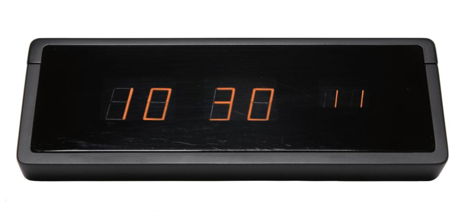 Functional Alarm Clock, 1978, designed by Dieter Rams and Dietrich Lubs.