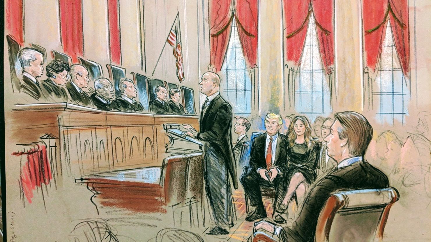 Brett Kavanaugh repeats oath with Trump present at Supreme Court | CNN ...