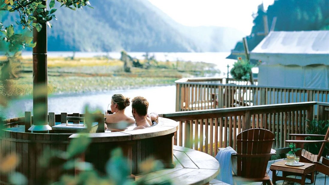 <strong>World's Most Sustainable Hotel: </strong>Clayoquot Wilderness Resort is in a biosphere reserve in the Pacific Northwest of Vancouver. 