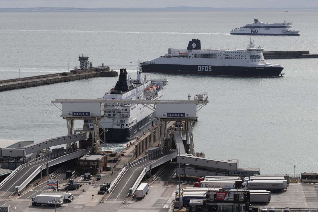 The Dover-Calais shipping route is important for UK trade.