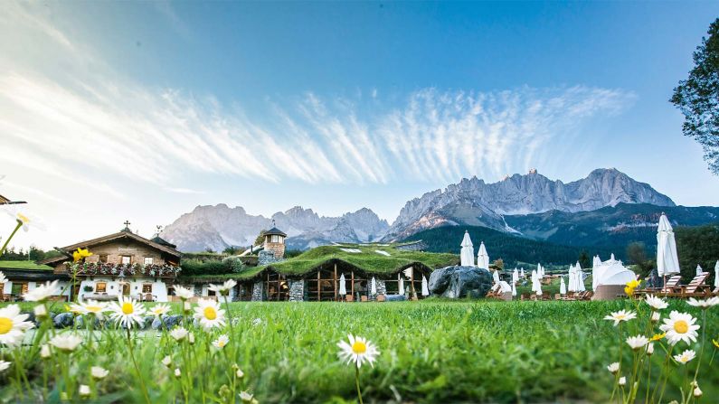 <strong>World's Best Wellness Spa:</strong> Green SPA Resort Stanglwirt is a family-run eco-friendly hotel in Going am Wilden Kaiser, Austria. 