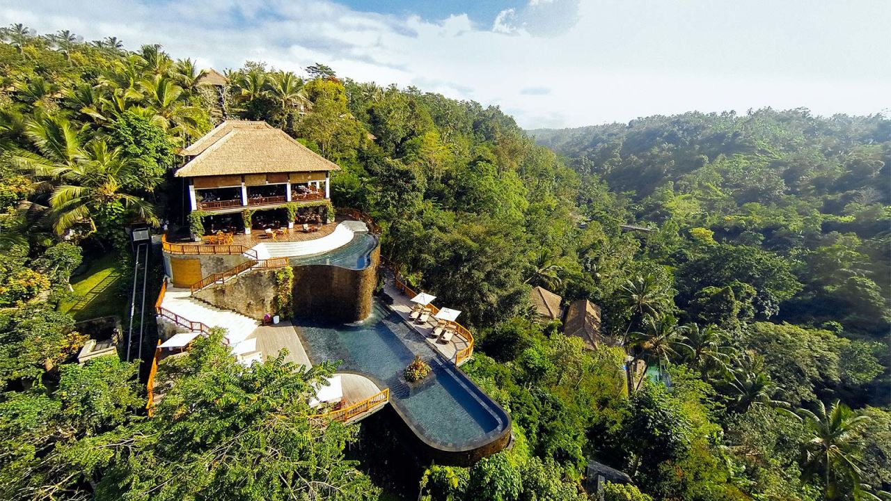 <strong>World's Most Stunning Views: </strong>Hanging Gardens of Bali,  Indonesia was named the hotel with the best view for the second time.