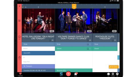 ProductionPro allows users to browse scenes for script updates or watch videos to help learn choreography.