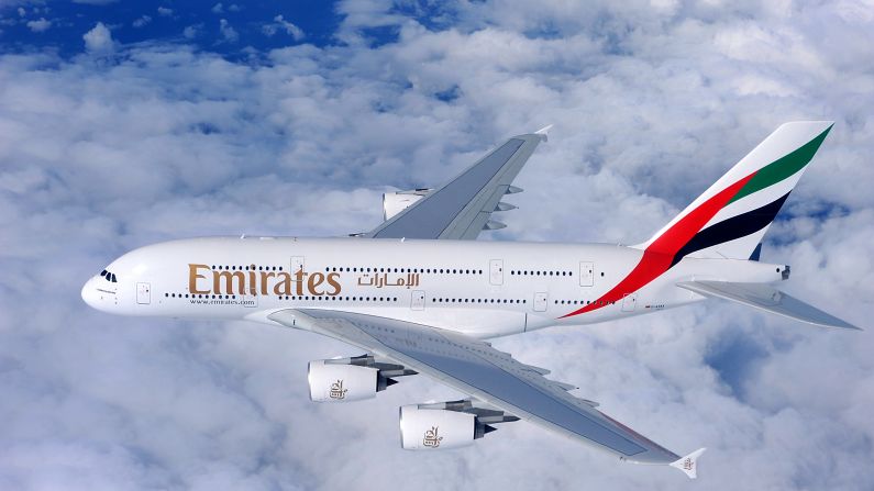 <strong>6. Emirates: </strong>Dubai-based carrier Emirates comes in at number six. AirlineRatings calls Emirates an industry benchmark in cabin innovation, highlighting its inflight entertainment -- which it also won an award for.