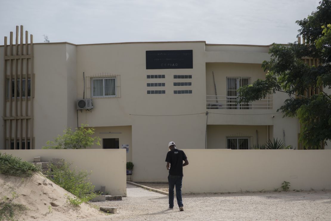 The entrance of CEPIAD based within the grounds of Fann hospital in downtown Dakar.