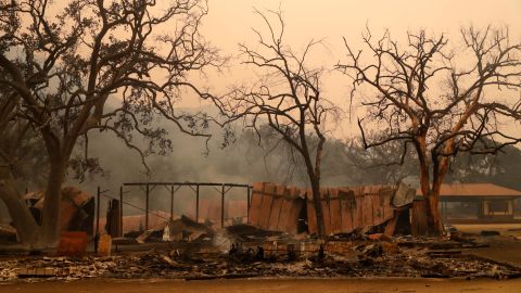 Western Town at Paramount Ranch after the wildfire came through.
