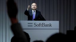 A journalist raises her hand to ask a question to Japan's SoftBank Group Corp Chief Executive Masayoshi Son during a news conference in Tokyo, Japan, November 5, 2018.  REUTERS/Kim Kyung-Hoon