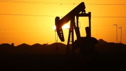 MIDLAND, TX - JANUARY 20: A pumpjack   sits on the outskirts of town at dawn in the Permian Basin oil field on January 21, 2016 in the oil town of Midland, Texas. Despite recent drops in the price of oil, many residents of Andrews, and similar towns across the Permian, are trying to take the long view and stay optimistic. The Dow Jones industrial average plunged 540 points on Wednesday after crude oil plummeted another 7% and crashed below $27 a barrel.  (Photo by Spencer Platt/Getty Images)