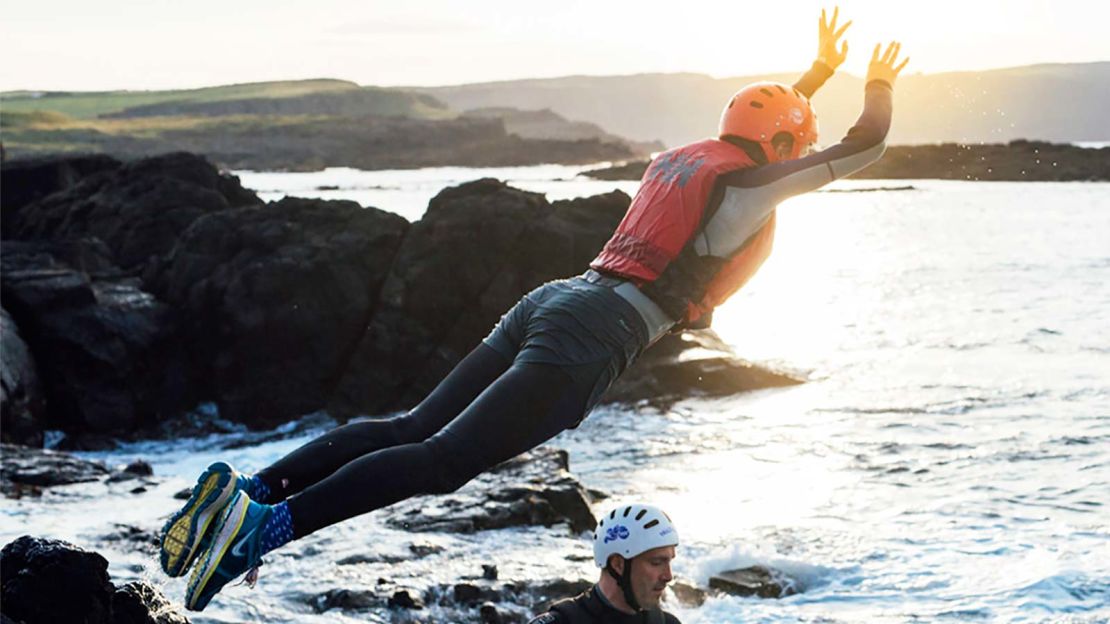 Rain or shine, coasteering offers an exhilarating adrenaline burst. 