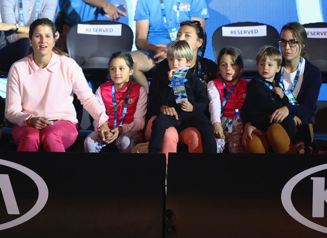 Federer's family travel to tournament's around the world, including this year's Australian Open in Melbourne.