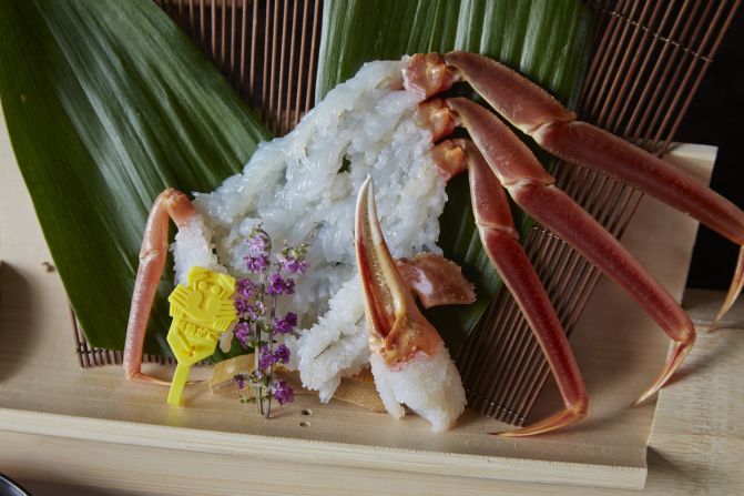 <strong>Forget the steam: </strong>Part of the fun of traveling to Sapporo is trying the many different styles of crab dishes. That includes crab sashimi, pictured. 