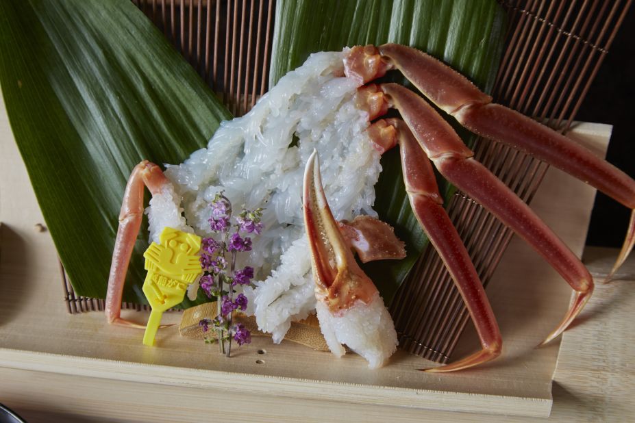 <strong>Forget the steam: </strong>Part of the fun of traveling to Sapporo is trying the many different styles of crab dishes. That includes crab sashimi, pictured. 