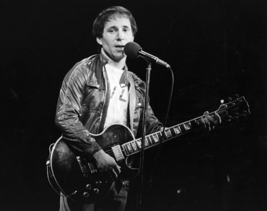 Paul Simon performing in London, around 1980.