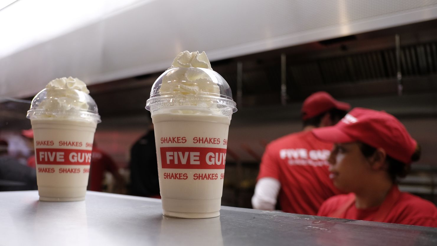 The second worst offender on Action on Sugar's list of of 140 drinks was Five Guys' banana and chocolate shake with 1,073 calories -- the equivalent of more than four cans of cola