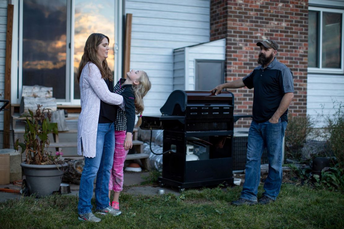 Kristen Kilmer, at home with her family, was diagnosed with incurable breast cancer at age 38.