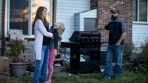Kristen Kilmer, at home with her family, was diagnosed with incurable breast cancer at age 38.