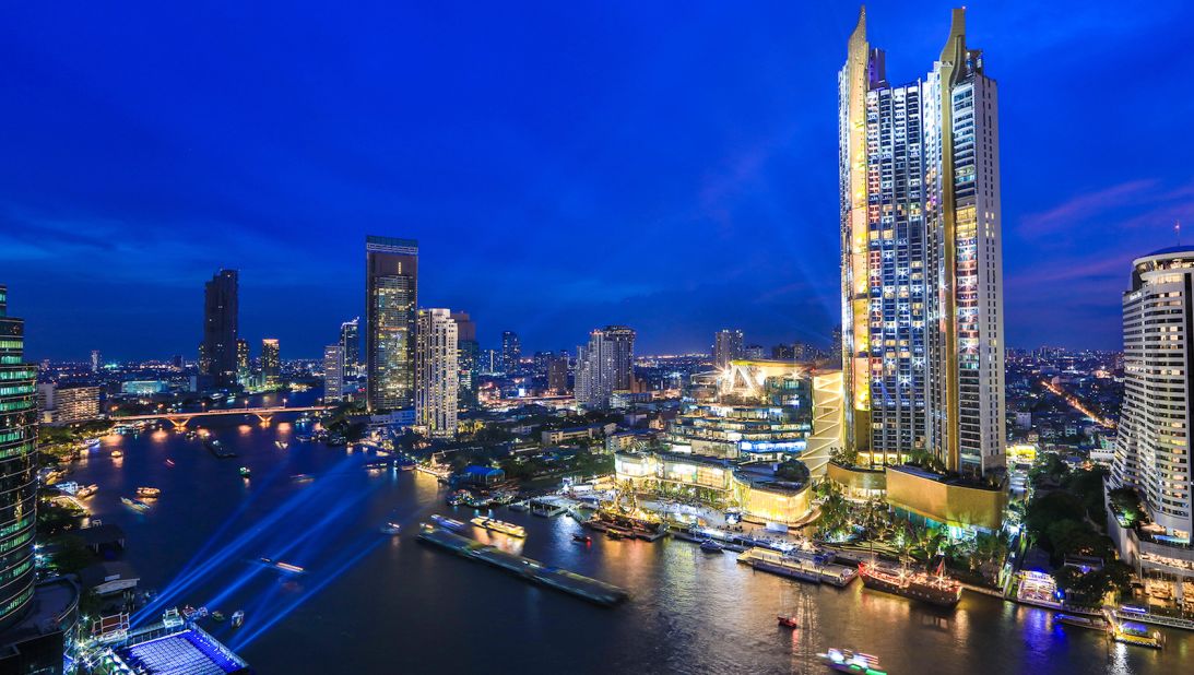 <strong>Riverside splendor:</strong> Iconsiam sits on Charoen Nakhon Road on the Thonburi side of Bangkok, across the Chao Phraya river from the downtown core. 