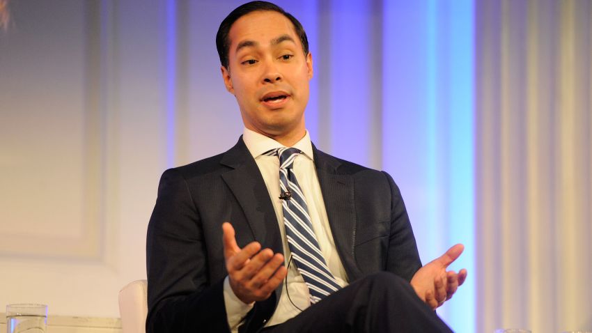 NEW YORK, NY - MAY 03:  Secretary, U.S. Department of Housing and Urban Development Julian Castro speaks onstage at the 2016 Common Sense Media Awards on May 3, 2016 in New York City.  (Photo by Matthew Eisman/Getty Images for Common Sense Media)