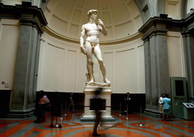 <strong>Star statue: </strong>Michalangelo's "David" is the museum's top attraction. Some 10,000 people per day visit the sculpture.