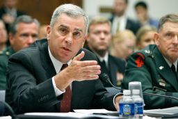 Retired Gen. John Abizaid testifies to the House Oversight and Government Reform Committee in 2007. 