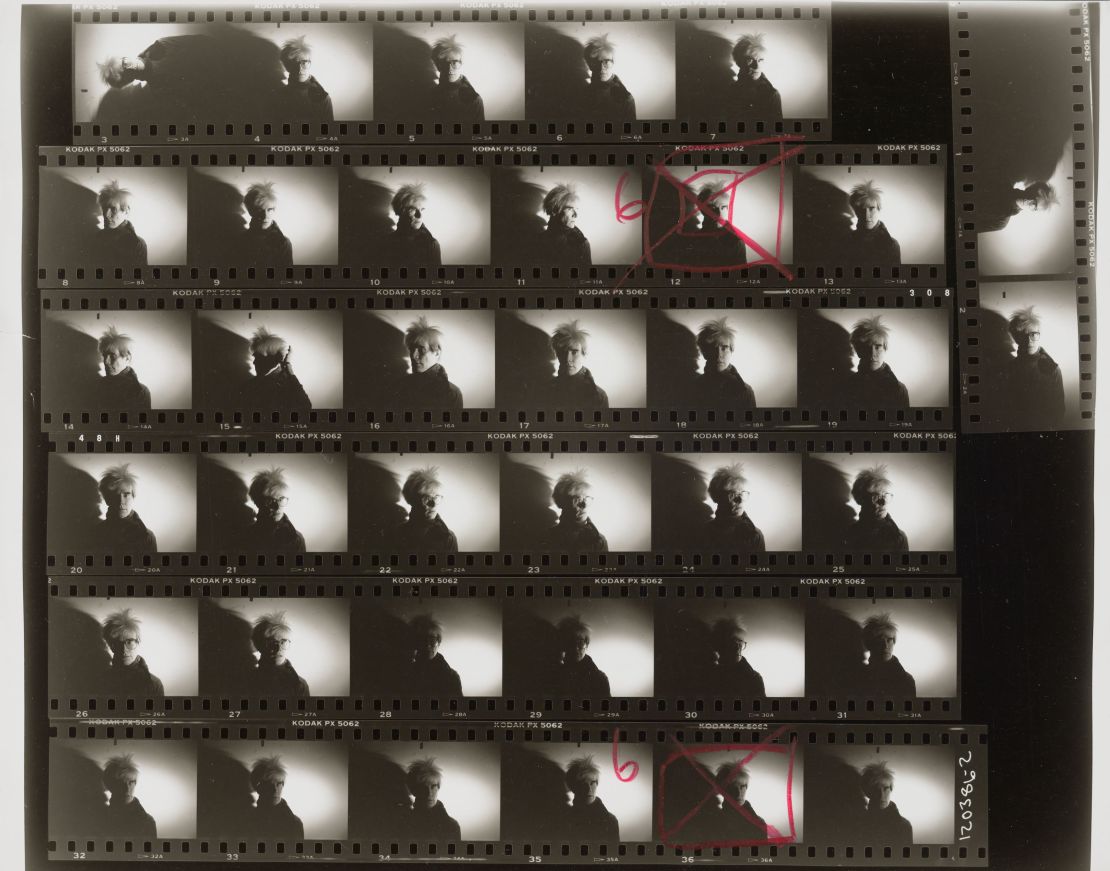 A series of photograhic self-portraits taken by Warhol in 1986.