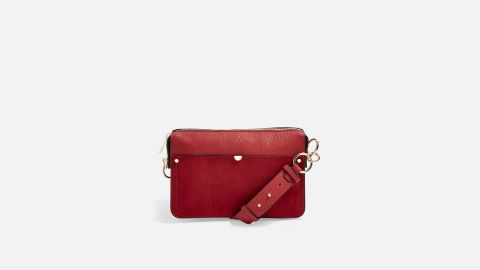 <strong>Women's clothing and accessories Christmas gift ideas: Clara Suede Shoulder Bag ($55;</strong><a href="https://click.linksynergy.com/deeplink?id=Fr/49/7rhGg&mid=35861&u1=1218xmas&murl=http%3A%2F%2Fus.topshop.com%2Fen%2Ftsus%2Fproduct%2Fbags-accessories-7594012%2Fbags-wallets-70517%2Fclara-suede-shoulder-bag-8186637" target="_blank"><strong> topshop.com</strong></a><strong>) </strong>