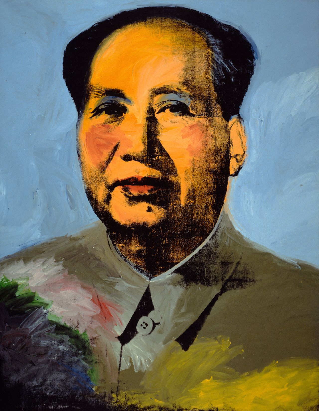 Andy Warhol's "Mao" (1972), one of the best-known images to feature in the Whitney's new exhibition.