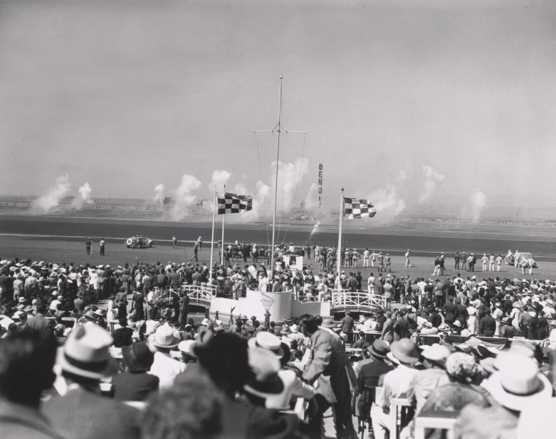 <strong>National Air Races: </strong>In 1936, the National Air Races, pictured, took place at Mines Field at Los Angeles Municipal Airport, the former name for LAX. 