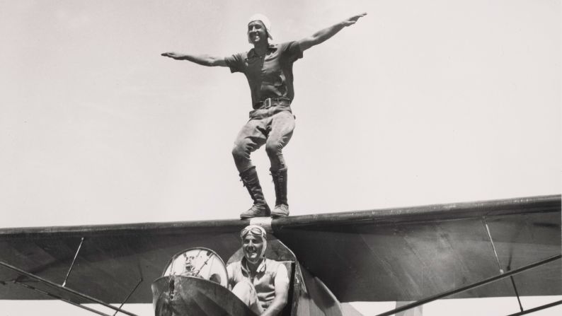 <strong>Past moments</strong>: At the 1936 National Air Races, stunt pilots performed on a glider. You won't see that at LAX anymore.