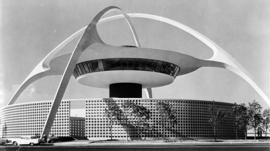 <strong>90 years young</strong>: 2018 marks the 90th anniversary of Los Angeles International Airport, which opened in 1928 as Mines Field. The airport's most famous building is probably the Central Theme Building, pictured here in the mid-20th century.