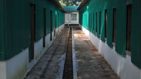 Shelter buildings constructed at a Rohingya repatriation centre is seen in Keruntoli near Teknaf, in Bangladesh on November 12, 2018.